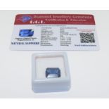 Natural Sapphire Gemstone, 9.2ct with Certificate