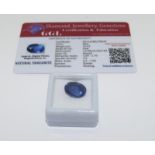 Natural Tanzanite Gemstone, 10.5ct with Certificate