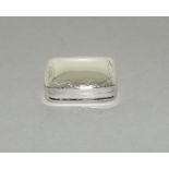 Silver Pill Box with Embossed Decoration