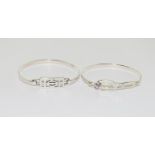 2 Charles Rennie Mackintosh Scottish silver bracelets