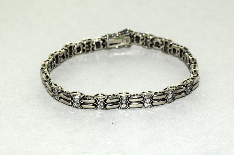 Silver & CZ Bracelet