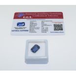 Natural Sapphire Gemstone, 8.4ct with Certificate
