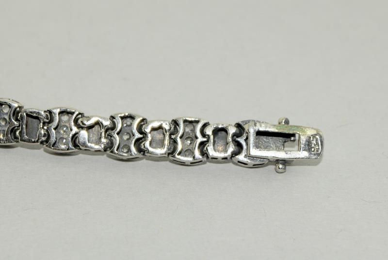 Silver & CZ Bracelet - Image 4 of 4