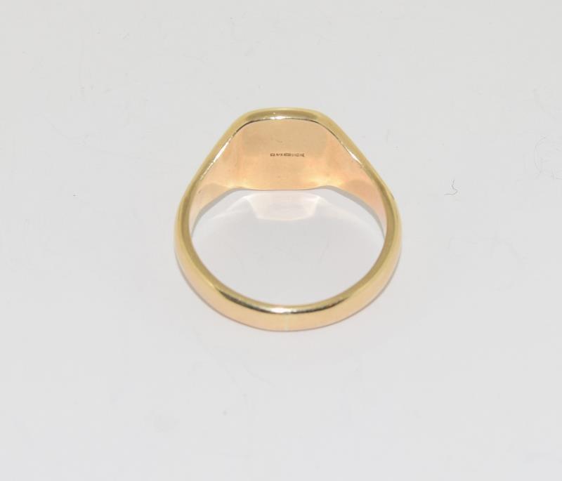 Gents 9ct Gold Signet ring. 8.9 g, Size Z. - Image 3 of 3