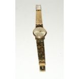 9ct Gold Rolex Precision wristwatch on original Rolex Gold bracelet.