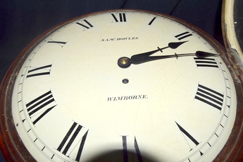 A Victorian Mahogany wall clock , fusee movement with a convex dial, by Walkers of Birmingham, - Image 2 of 9