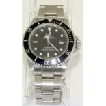 Rolex Sea Dweller gents wristwatch. Model No. 16600. Approx 1998 U39****. Very good condition.