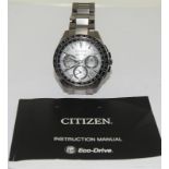 Citizen Eco-Drive Satellite eave Steel mans watch.