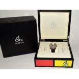 18ct Jacob & Co World Time Gents wristwatch, boxed.