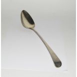 Silver long handled serving spoon. 102 grams.