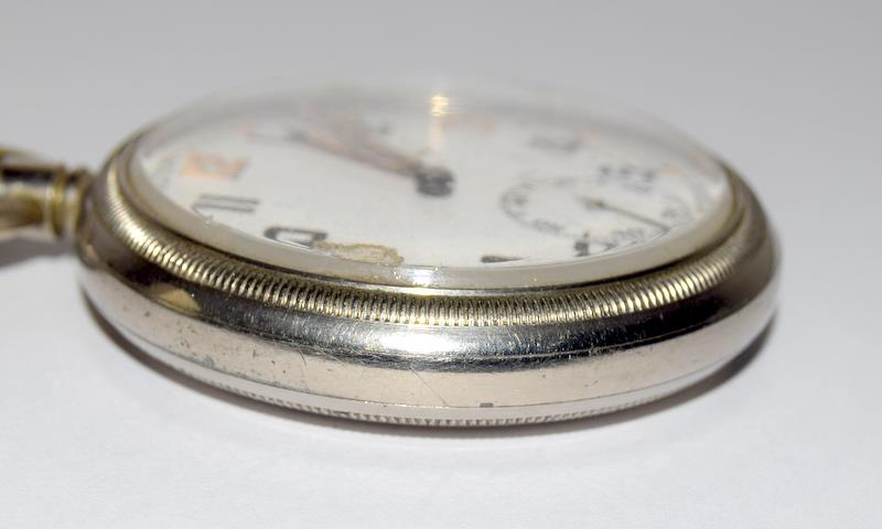 Military GS/TP pocket watch by Bravingtons of London will require a service to get working - Image 4 of 5