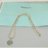 Genuine Tiffany & Co Silver fully hallmarked heart necklace.