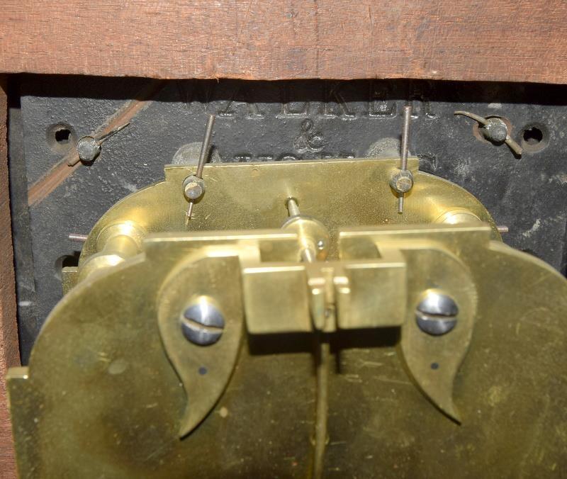 A Victorian Mahogany wall clock , fusee movement with a convex dial, by Walkers of Birmingham, - Image 5 of 9