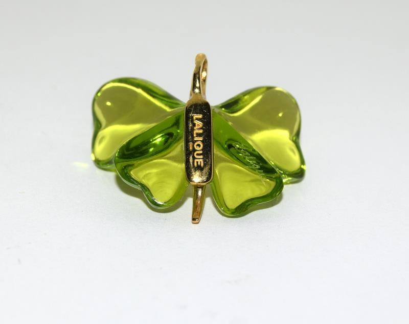 An 18ct gold lalique butterfly pendant from Mappin and Webb. - Image 8 of 9