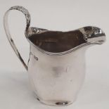 George III silver cream jug - Chester 1908.