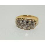 18ct Diamond Ring, Weight 5.1g, Size N. (NI020)