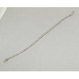 9ct White Gold Diamond tennis bracelet. Approx 8'' long.