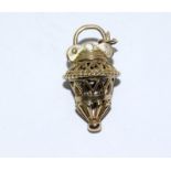 9ct Gold Articulated Birdcage Charm. 27mm. 3.79g