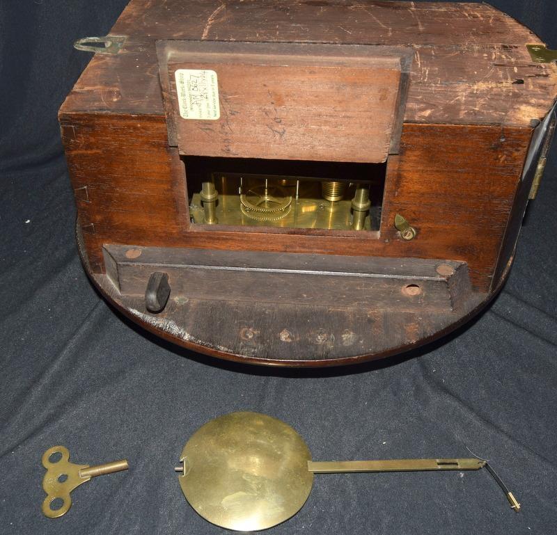 A Victorian Mahogany wall clock , fusee movement with a convex dial, by Walkers of Birmingham, - Image 7 of 9