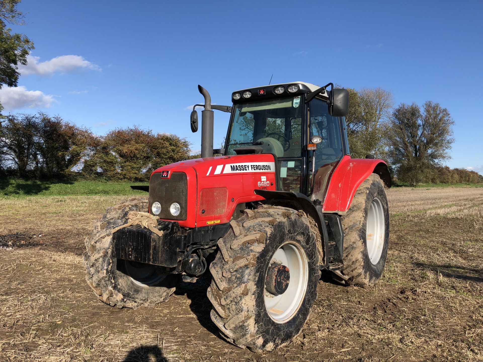 2007 AU07 DVC MASSEY FERGUSON DYNA-6, 6480, 3 SPOOL VALVES, REAR TYRES 20.8 R38, FRONT TYRES 16. - Image 9 of 14