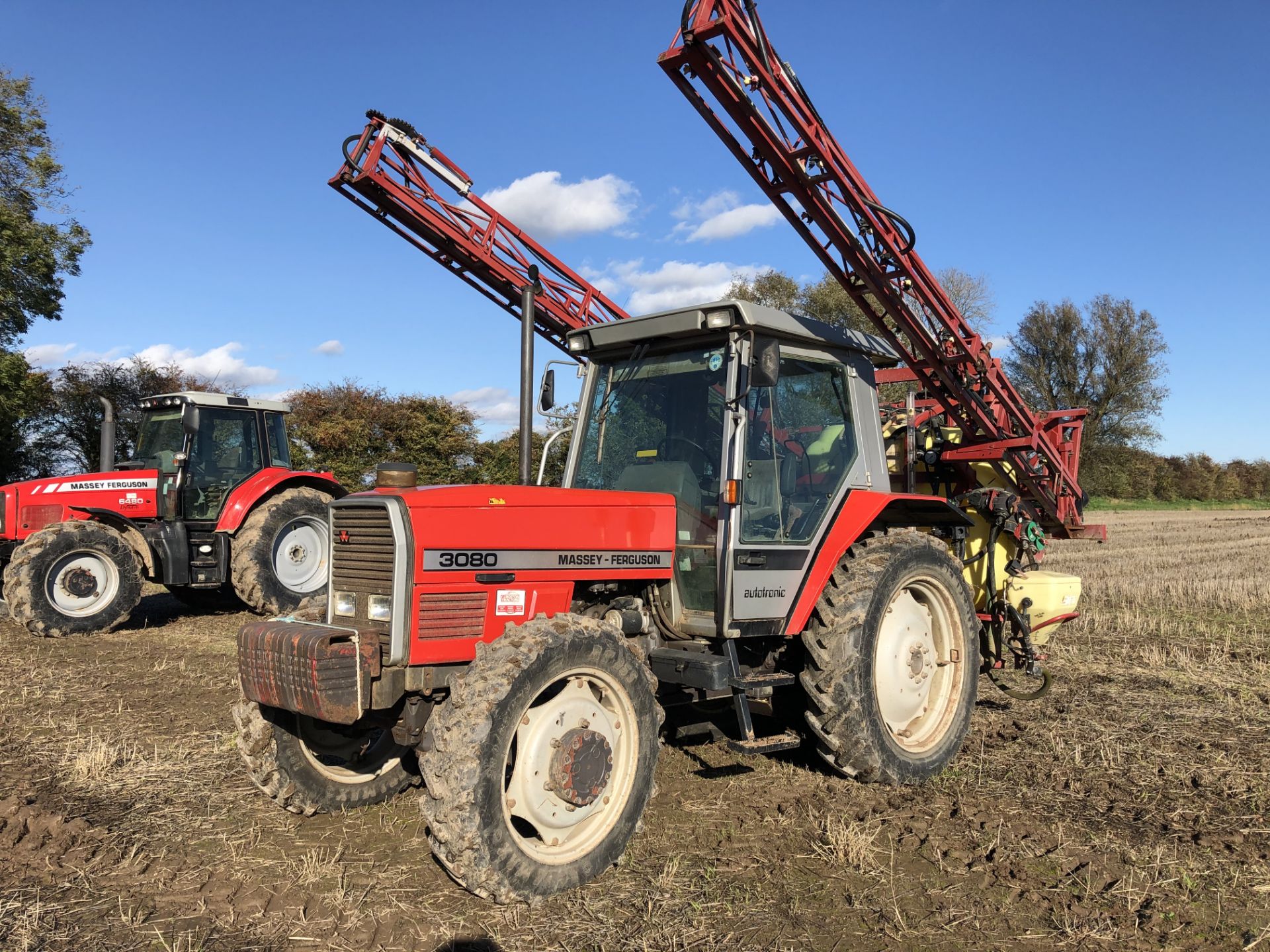 1991 J349 CAH MASSEY FERGUSON 3080 AUTOTRONIC, REAR TYRES 13. - Image 5 of 10