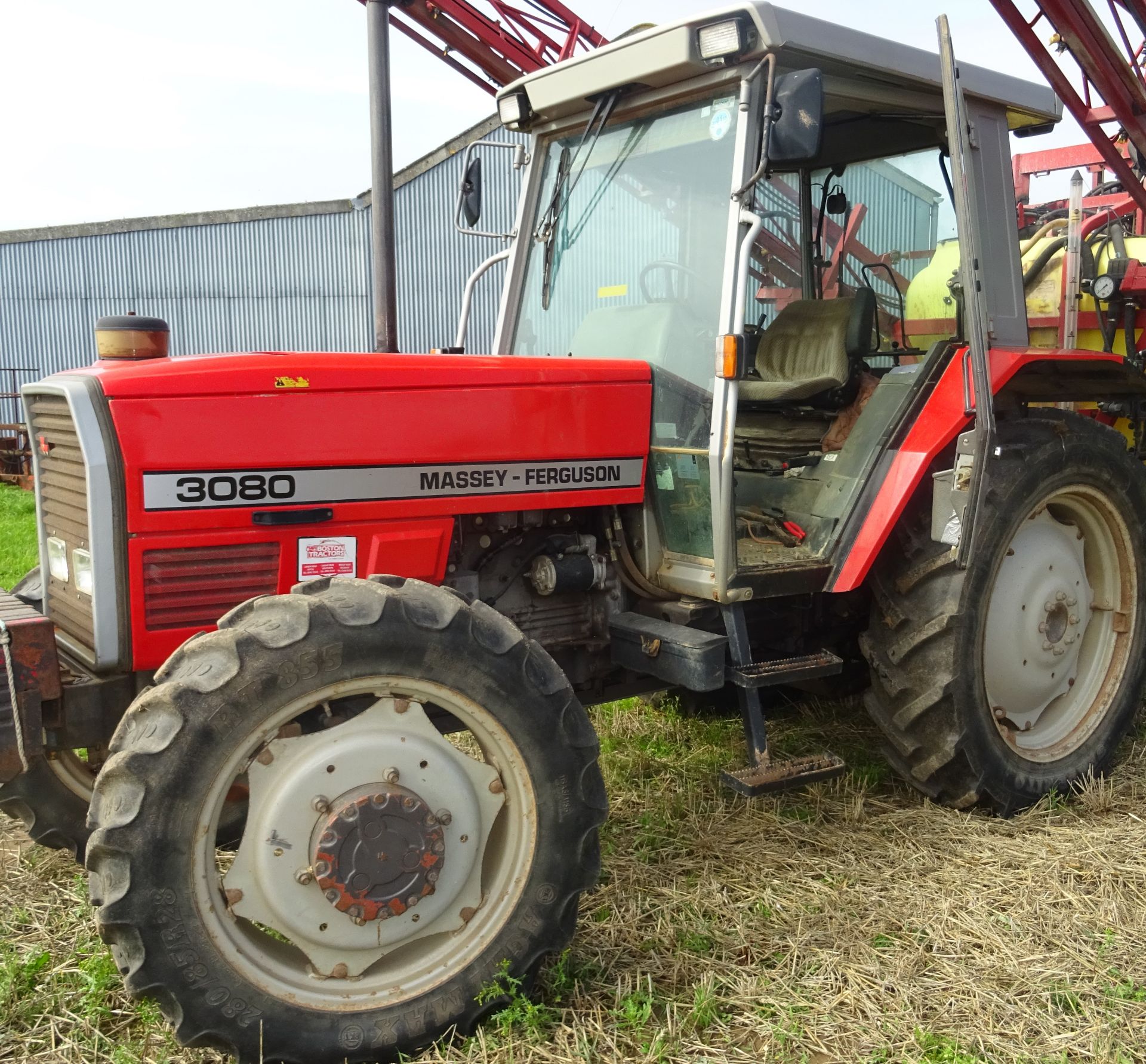 1991 J349 CAH MASSEY FERGUSON 3080 AUTOTRONIC, REAR TYRES 13. - Image 2 of 10