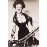 Bette Davis in the Little Foxes - 1941, a print taken from the photo, 18" x 14½", and a pastel