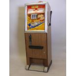 A 1970s/1980s Spitfire 'Action Line' fruit machine with single one arm operating action, 60" high,
