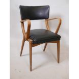 A 1960s retro 'Stoe Benchair' elbow chair, 32" high