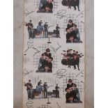 An original roll of Beatles wallpaper, circa 1964, 22" wide