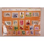 A collection of Chinese mid century postage stamps