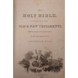 A rare set of engravings from the designs of Corbould and Riley, illustrating the Holy Bible (