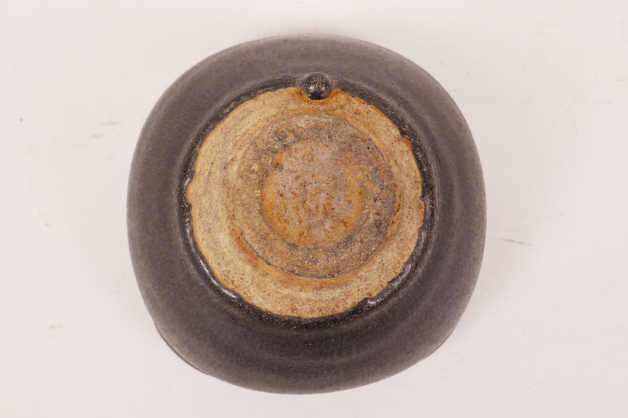 A Chinese Jian kiln rice bowl with a hare's fur glaze 5" diameter - Image 4 of 4