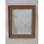 A giltwood and composition picture frame, rebate 15½" x 19½"