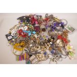 A box of good costume jewellery