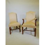 A set of twelve (ten and two) Georgian style hump back dining chairs by Sinclair Melson Ltd