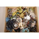 A box of good costume jewellery