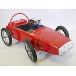 A mid century toy Lotus pedal car, 44½" long