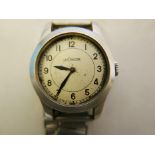 A WWII Jaeger Lecoultre Mk VIIA 6B/159 Royal Air Force aviator's wristwatch, with ivory coloured