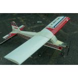 A vintage Skylark II radio controlled model aircraft, 60" wingspan, with OS max FP Glowplug