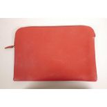 A Gucci style red leather folio case, labelled Gucci internally, no.017-22-1300 and Shell, A/F,