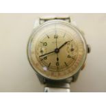 A vintage Zodiac gentlemen's automatic chronogrqph wristwatch, the dial with Arabic numerals and two