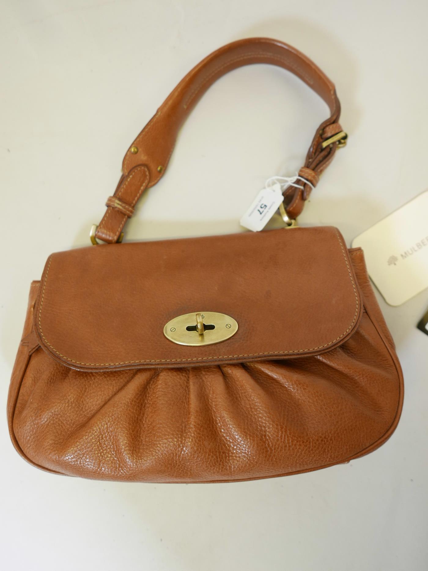 A Mulberry 'Joelle' oak coloured leather shoulder bag, with original purchase receipt - Image 4 of 7