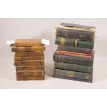 A quantity of C19th and early C20th antiquarian poetry books including Henry James Pye, Byron, A. E.