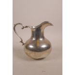 A Colombian Bogota 900 silver jug, 330 grams