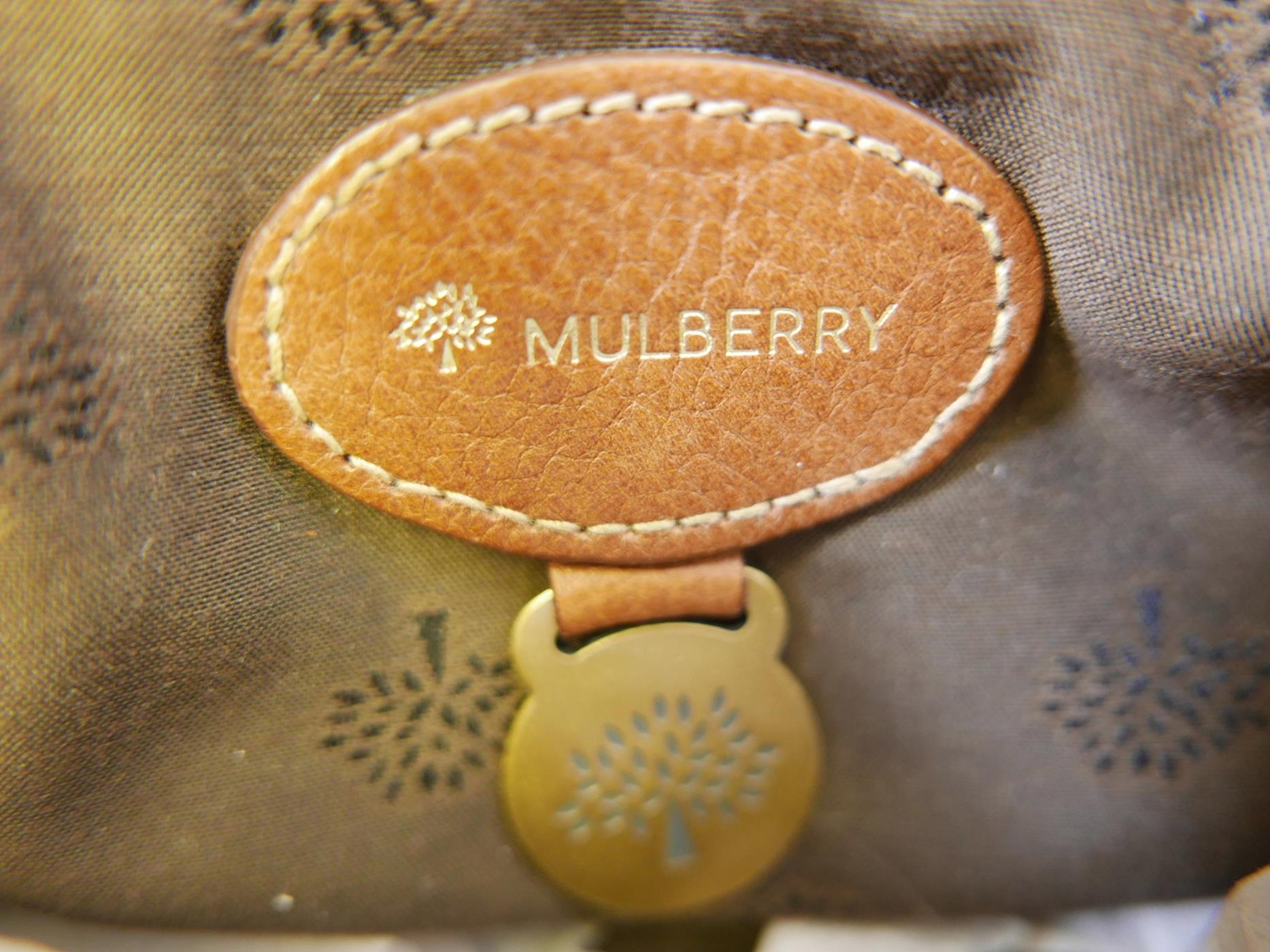 A Mulberry 'Joelle' oak coloured leather shoulder bag, with original purchase receipt - Image 7 of 7