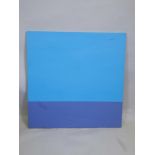 Marina Kim, Horizon 12, titled on certificate label verso, tonal abstract, acrylic on canvas, 36"