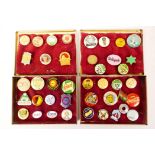 Forty badges from the mid 1950s, including 'Dan Dare', 'Donald Duck Club', 'Butlin's 1955', '