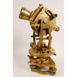 A brass theodolite, A/F, 12" x 8"