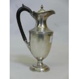 A silver claret jug/ewer, London 1904, Horace Woodward and Co. Ltd, 420 grams